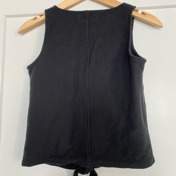 Texture & Thread by Madewell | Black Button Front Tank Top - Picture 4 of 5